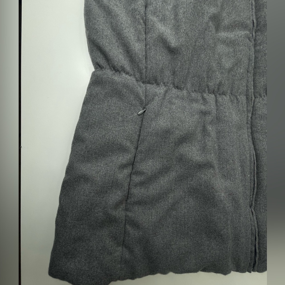 Coldwater Creek Mens Charcoal Gray Knit Collar Puffer Vest XL - Picture 6 of 12
